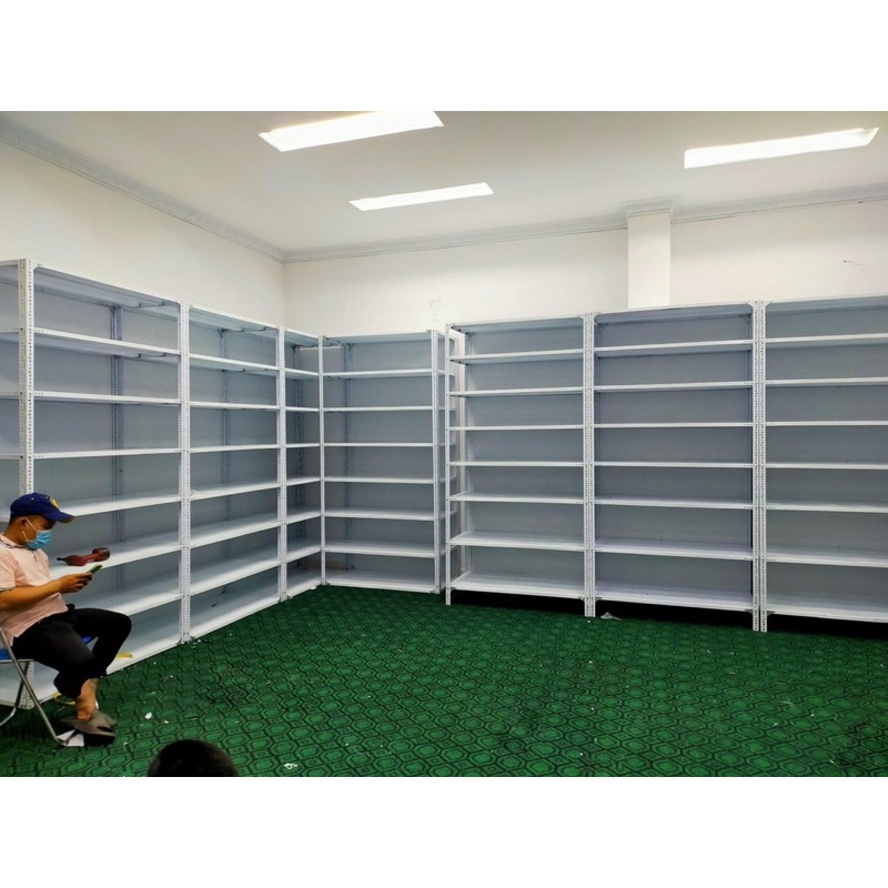 Kệ Sắt Để Hàng Đa Năng Dài 1m x Rộng 0,4m Cao 2m - 5 Tầng Lắp Ghép Màu Trắng