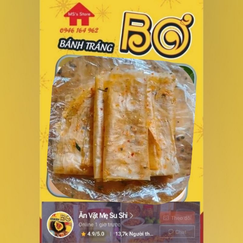 Topping, Nguyên Liệu Bánh Tráng Cuốn Bơ , Bánh Tráng Phơi Sương, Bánh Tráng Trộn