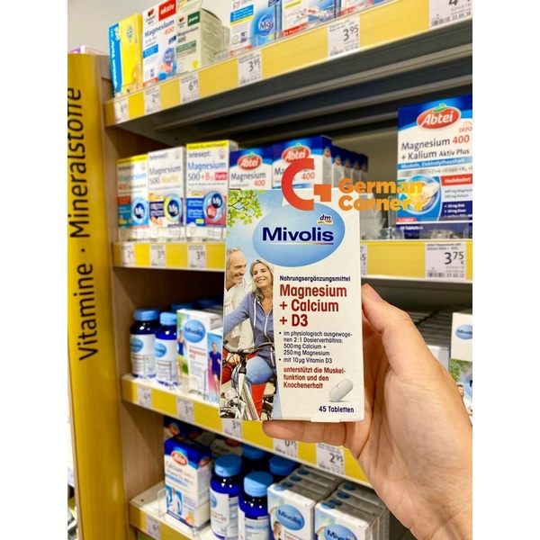 VIÊN UỐNG MAGNESIUM CALCIUM D3 ĐỨC