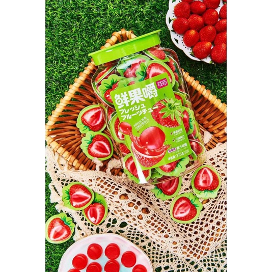 Hộp kẹo trái cây vị hoa quả 375g