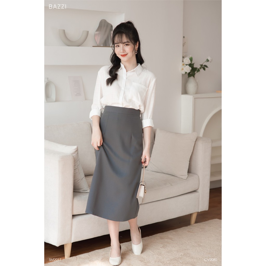 Chân váy dài trơn xẻ sau - CV2080 | BigBuy360 - bigbuy360.vn