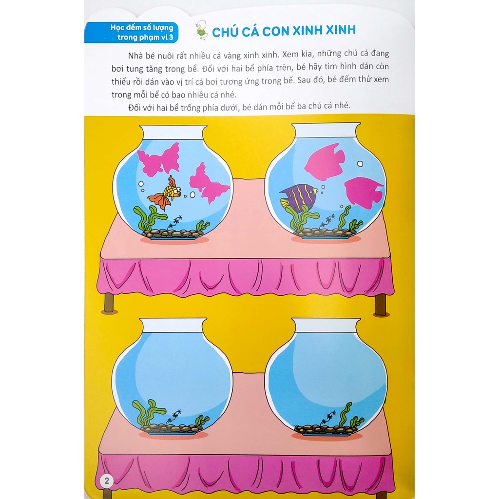 Sách 178 Stickers - Bóc Dán Thông Minh Phát Triển Khả Năng Tư Duy Toán Học (3 - 4 Tuổi) - Tập 1