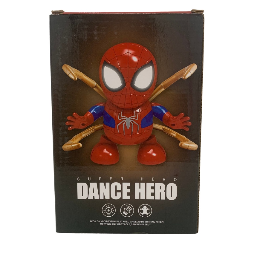 Robot Nhảy Múa Spider Man - Người Nhện Có Nhạc, Chất Liệu Siêu Bền, Phát Sáng Lấp Lánh Cao Cấp - MEOMEOSHOP2021