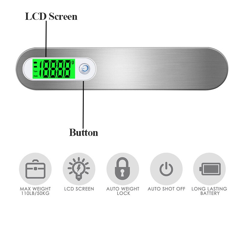 Cân Hành Lý Điện Tử Cầm Tay 50kg / 110lb