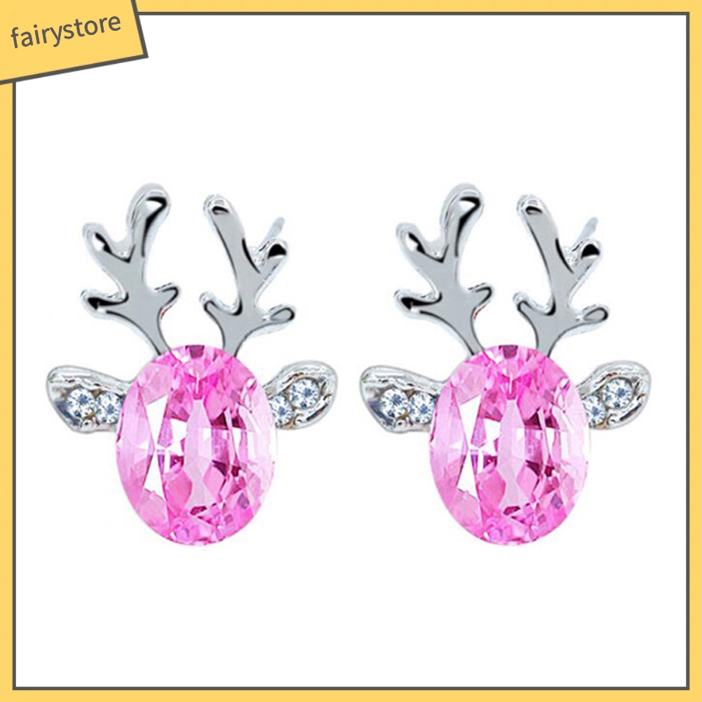 Hoa Tai Mặt Hình Gạc Hươu 3d Cho Nữ