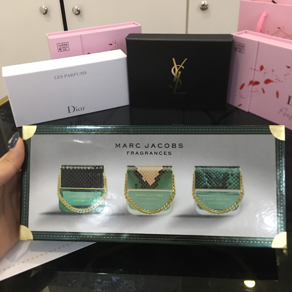 (Bộ mini) sét Nước Hoa Marc Jacob. Bộ 3 chai Hàng hiếm. biểu tượng lấp lánh của sự quyến rũ và sang trọng | Thế Giới Skin Care
