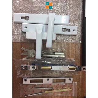 Khoá tay gạt cửa nhôm hệ việt pháp 4500, cửa nhựa lõi thép loại 1