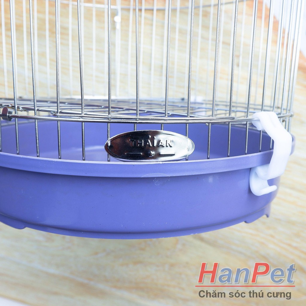 HN-Lồng Chòe Cao Chất liệu 100% inox không gỉ sét (Hanpet long chim inox) tặng áo lồng và máng ăn/