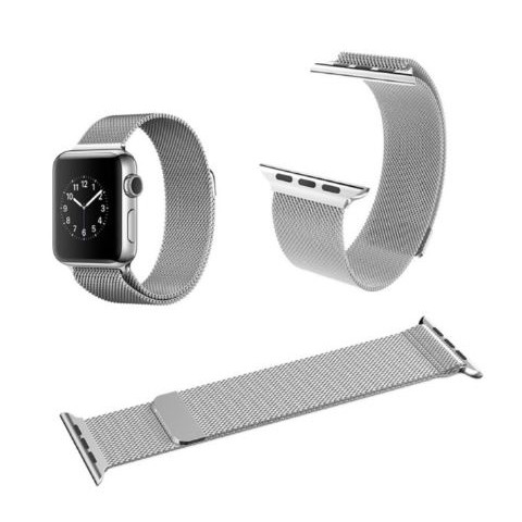 [Miễn Phí Vận Chuyển 50K] Dây đồng hồ Apple Watch Milanese loop thép - Bảo hành 6 tháng