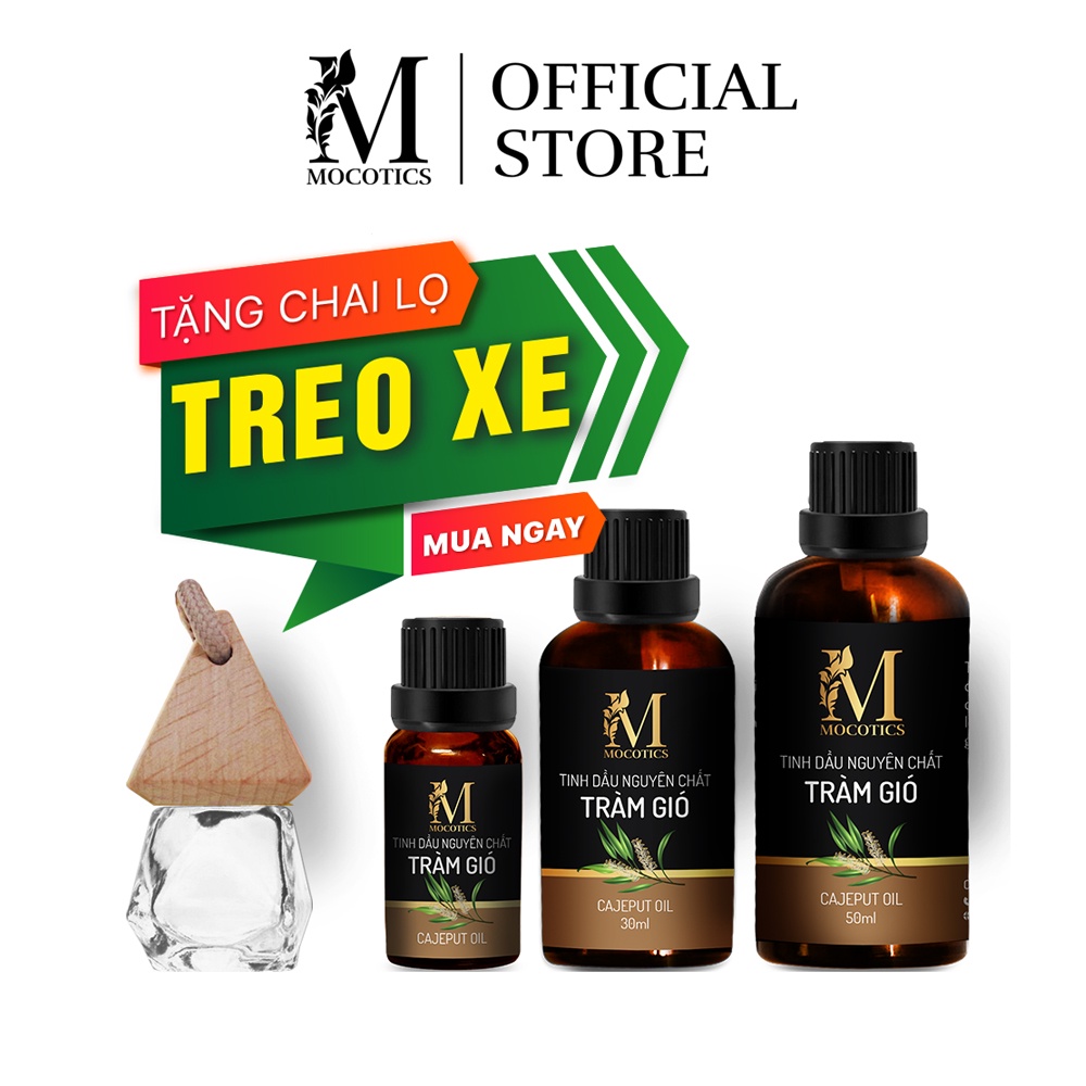 Tinh Dầu Tràm Gió Mocotics, Cao Cấp Nhập Khẩu, Thiên Nhiên Nguyên Chất, Chai 10ml/30ml/50ml