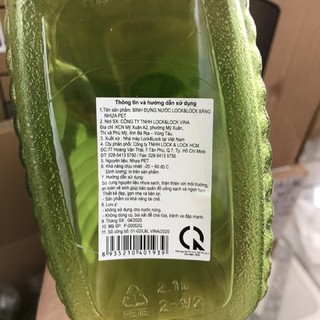 Bình Đựng Nước Lock & Lock 2,1l