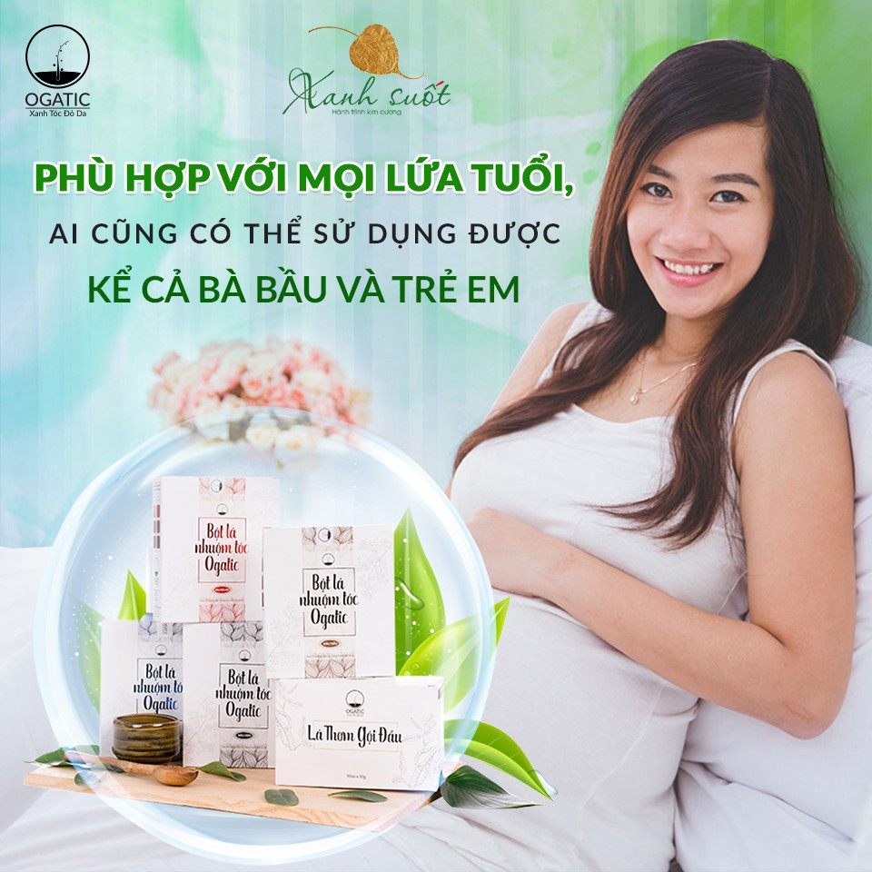 [Ogatic] Bột lá nhuộm tóc tự nhiên