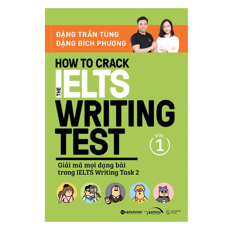 Combo How To Crack The IELTS Writing Test Vol.1 + How To Crack The IELTS Speaking Test - Part 1 - Alphabooks