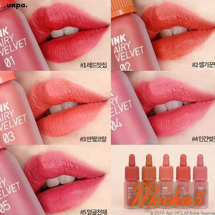 Son kem Peripera INK AIRY Velvet Tint lì nhẹ môi Hàn Quốc 2019 4g | BigBuy360 - bigbuy360.vn