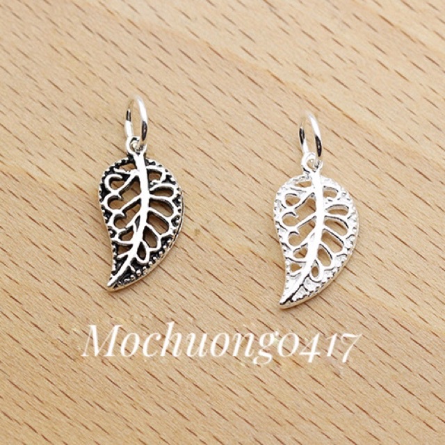 ✅ BÁN SỈ ✅ Charm bạc lá đơn/ lá treo bạc hàng đẹp - Bạc chuẩn loại 1, PH108