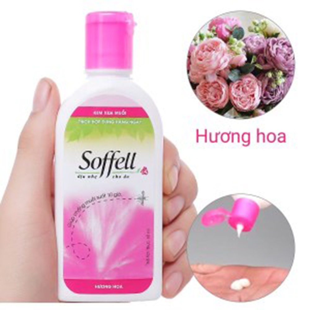 Kem chống muỗi Soffell hương thơm tự nhiên an toàn cho da bảo vệ da khỏi muỗi đốt trong nhiều giờ (60ml)