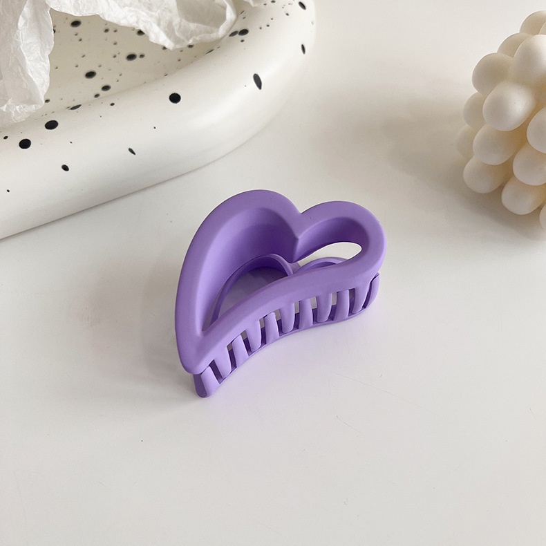 Kẹp Tóc acrylic Màu Tím Thiết Kế Đơn Giản