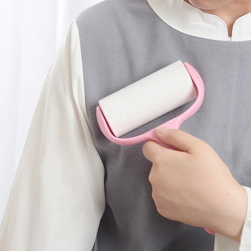 Cây Lăn Giấy Dính Loại Bỏ Xơ Vải Quần Áo Đa Năng Có Thể Tháo Rời