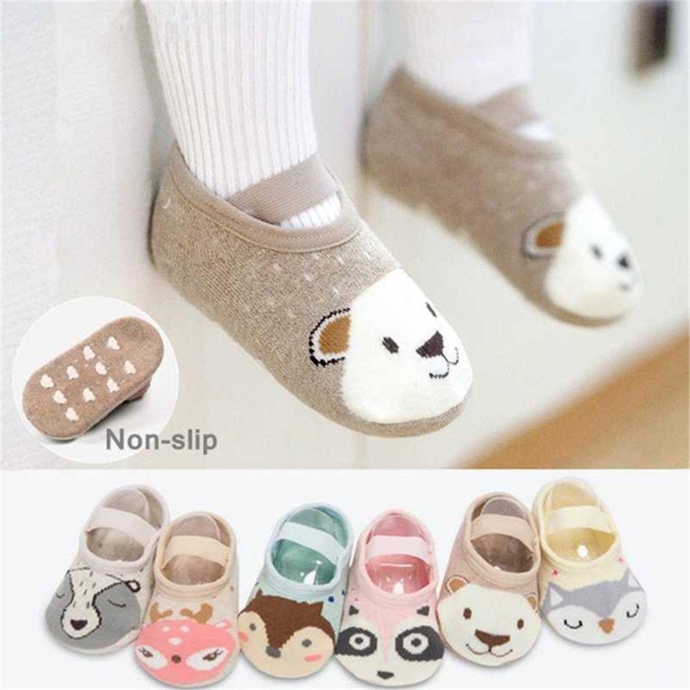 SUSANS Vớ Cotton Mềm Chống Trượt Thoải Mái Khi Tập Đi Cho Trẻ Em