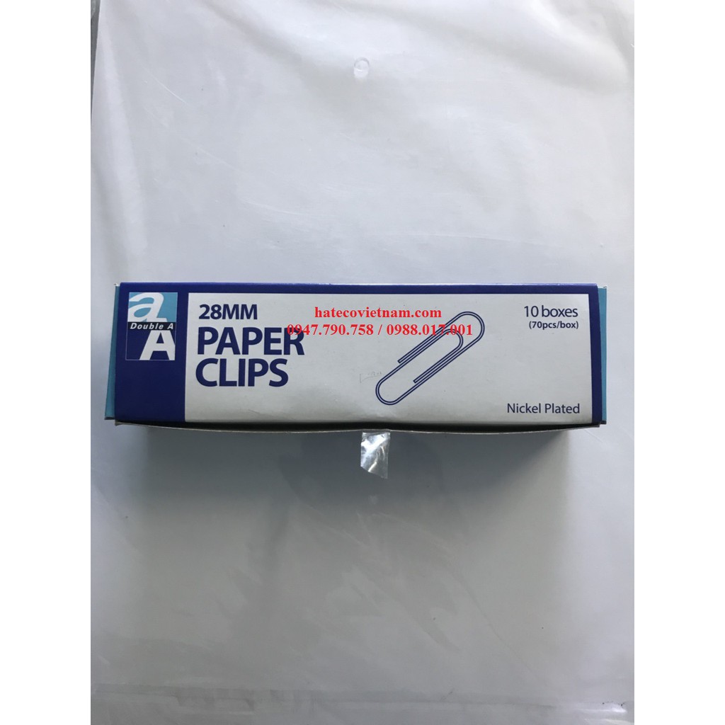 Ghim vòng C28 DoubleA - Kẹp giấy đầu tròn - Ghim cài