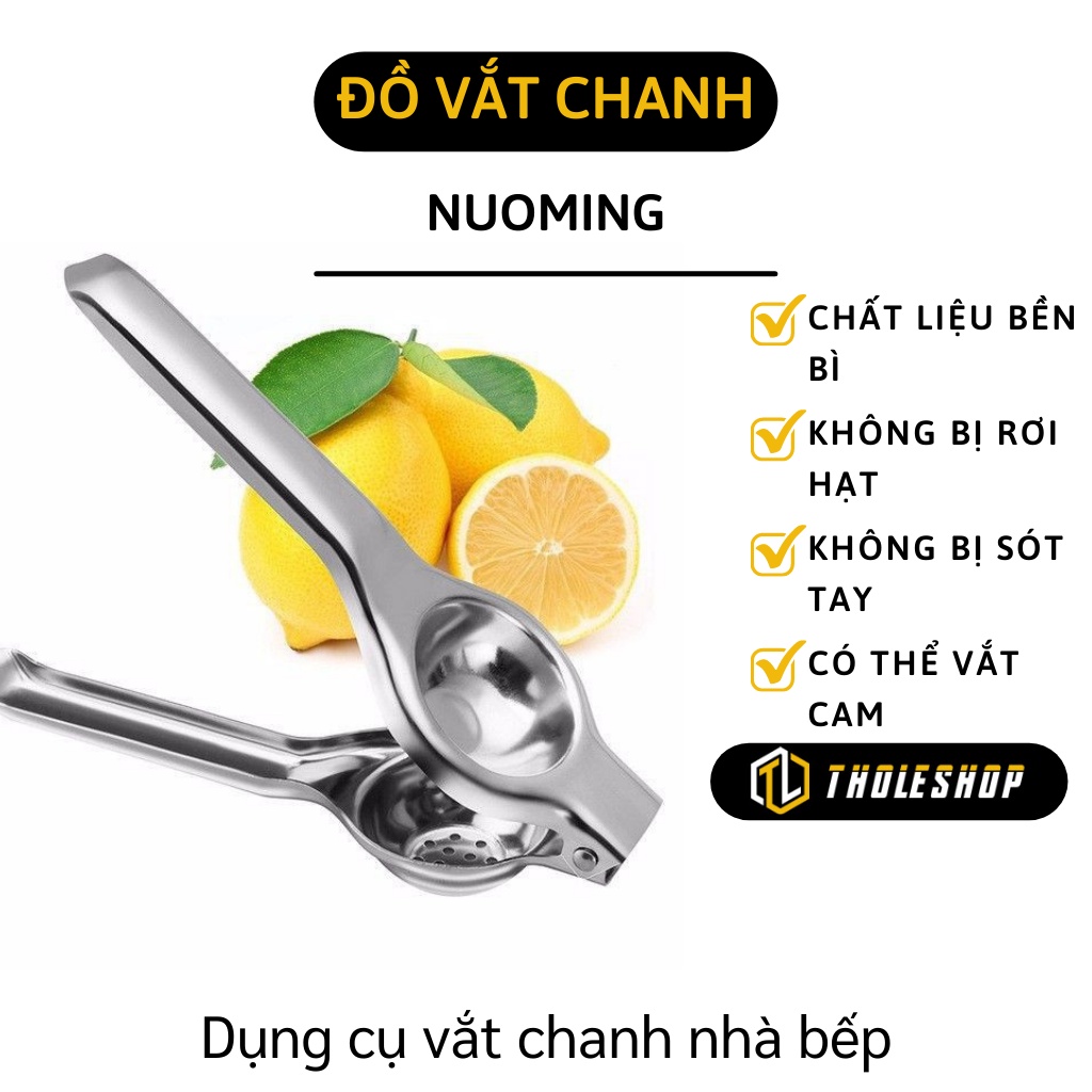 Kẹp Vắt Chanh - Dụng Cụ Ép Chanh Inox Bền Cầm Chắc Tay Cao Cấp  Nuoming 3170