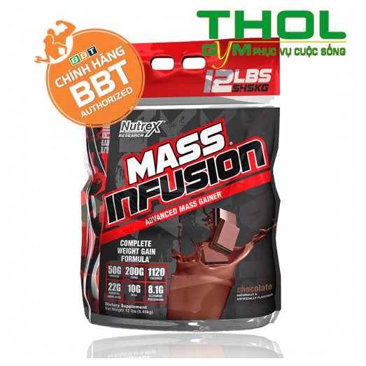 Mass Infusion 12lbs 5.45kg hàng chính hãng BBT.