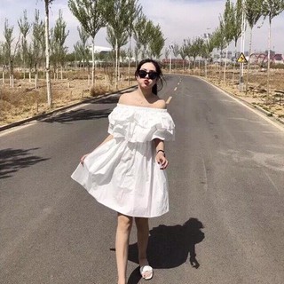 Đầm Trễ Vai Phong Cách Hàn Quốc