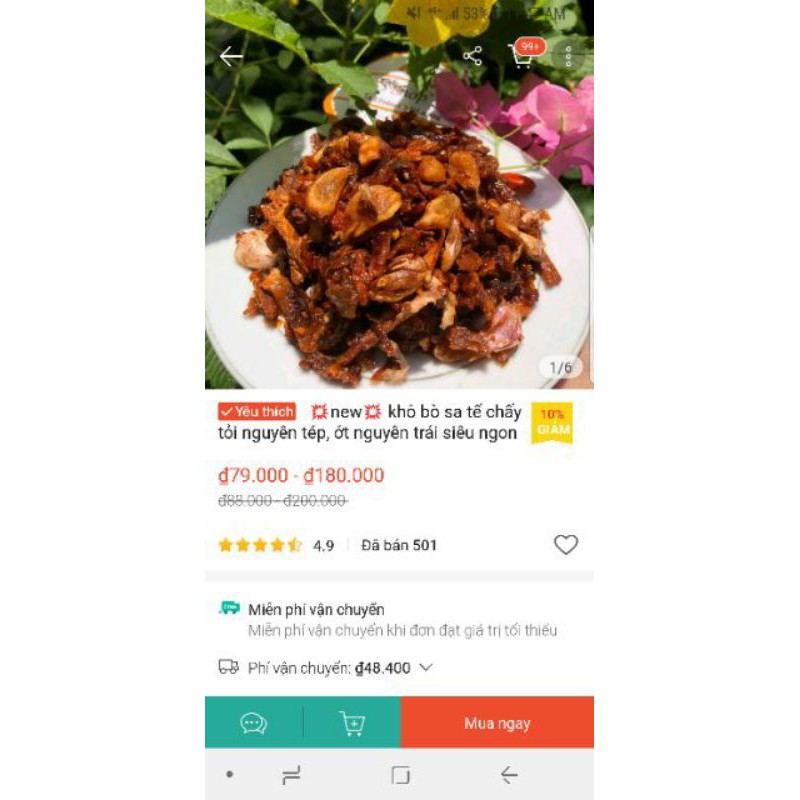 100gr bò tỏi lý sơn