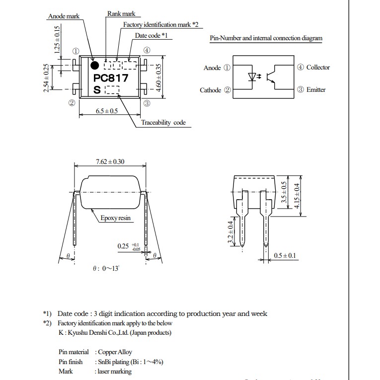 Combo 10 con Opto cách ly quang PC817 DIP-4 SHARP loại tốt [HTE Quy Nhơn CN2]