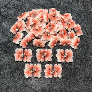 hoa bột ruby nhọn làm nails. hoa làm móng tay.phụ kiện nails