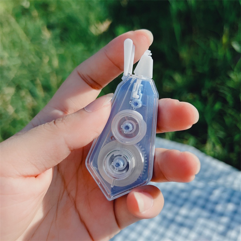 Bộ 6 Túi Băng Keo Xóa Dạng Viên Kim Cương Trong Suốt Mini Dễ Thương