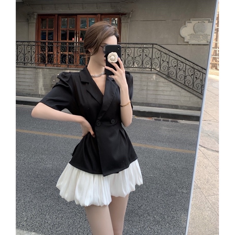 [FREESHIP -SET ÁO VEST MIX CHÂN VÁY TƠ OGANZA SET VEST CÔNG SỞ | BigBuy360 - bigbuy360.vn