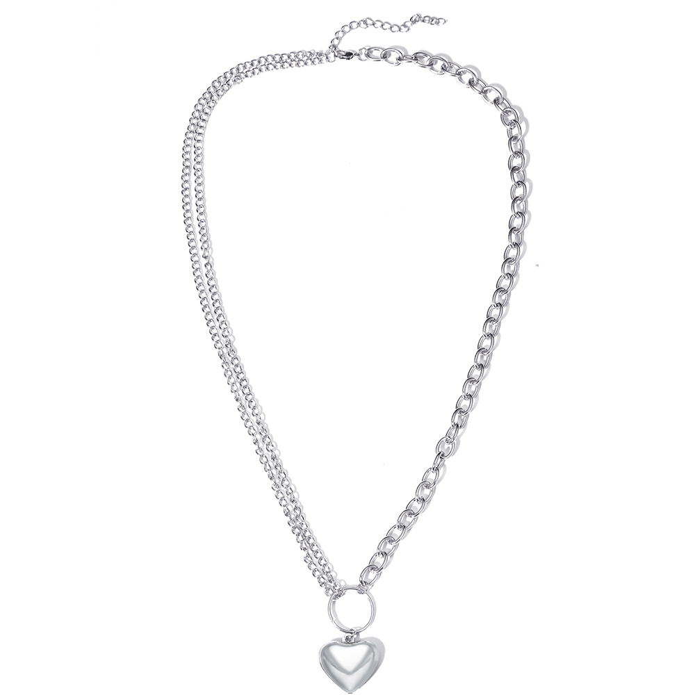 Vòng Cổ Choker Hợp Kim Mặt Hình Trái Tim Thời Trang Cho Nữ