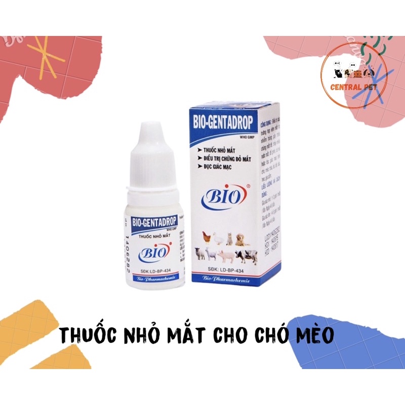 Nước- Thuốc nhỏ mắt bio cho chó mèo