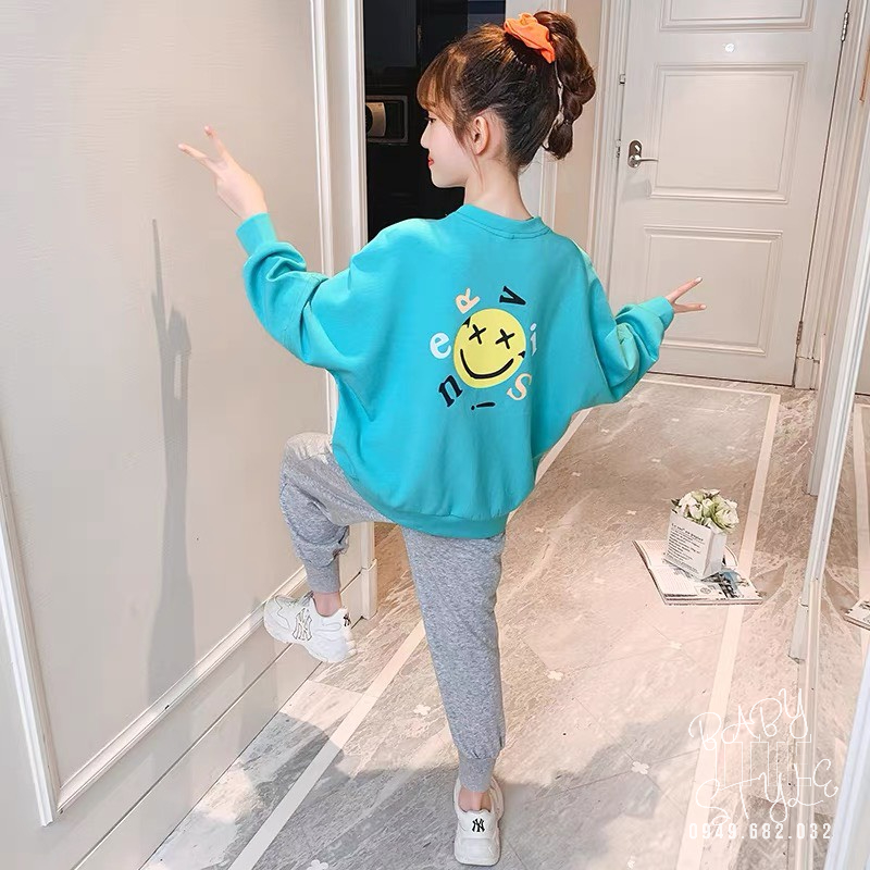 Bộ quần áo thu đông bé gái &quot;IMGON&quot; 14-45kg, bộ quần áo dài tay ấm áp cho bé 4-14 tuổi. Vải da cá dày dặn. G42