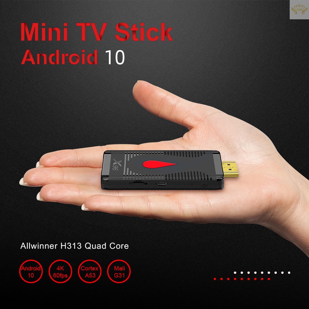 Tv Box X96 S400 Android 10.0 Allwinner H313 Quad Core 1gb 8gb 4k 60fps H.265 2.4g / 5g X96S400 Và Phụ Kiện