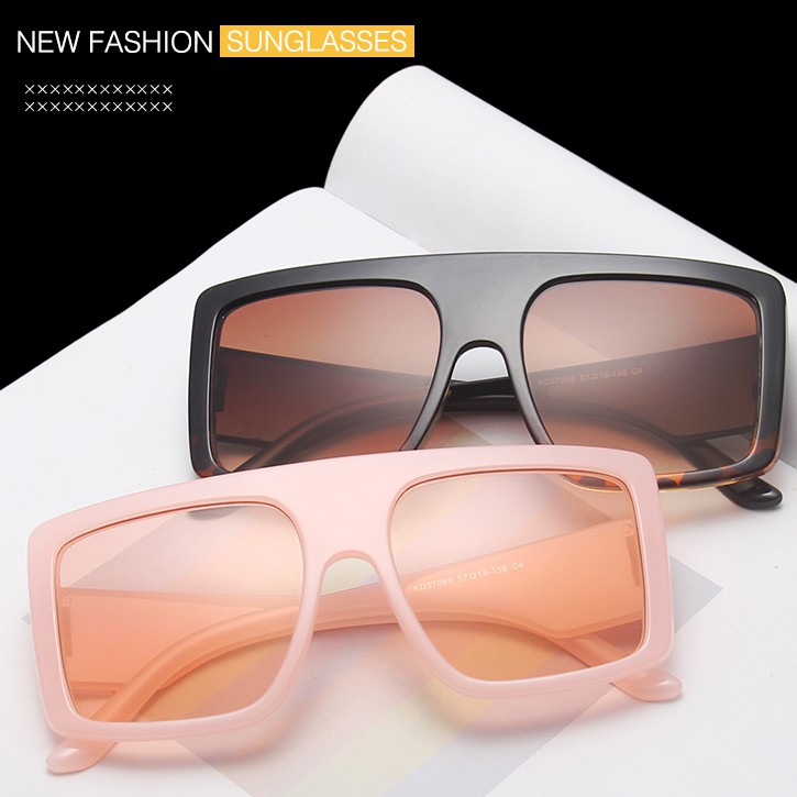 Kính Mát Gọng Vuông Phong Cách Vintage Cho Nam Và Nữ