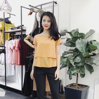 ✨[ ẢNH THẬT ] ÁO SƠ MI BABYDOLL 2 TẦNG CHẤT VOAN LỤA