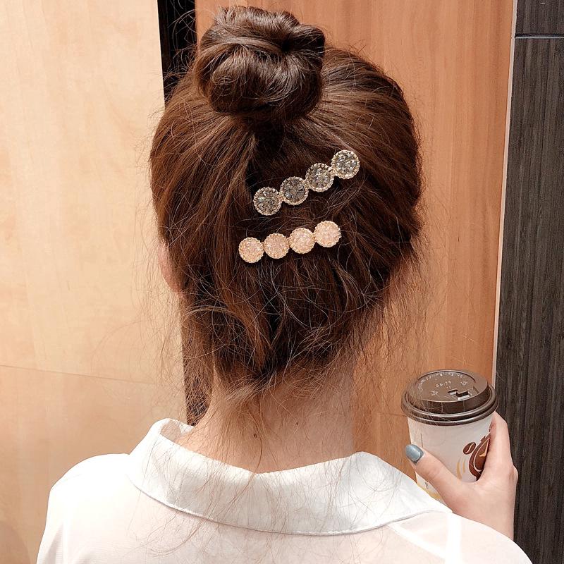 Kẹp Tóc Đính Đá Pha Lê Phong Cách Hàn Quốc