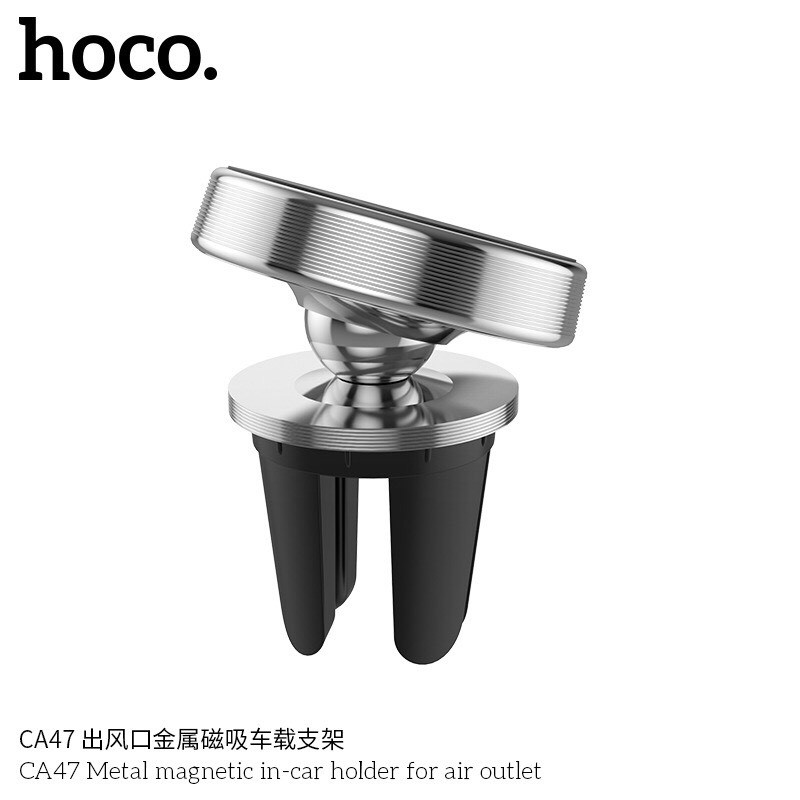 Hoco CA47 Bộ Đế Hít Nam Châm Giá Đỡ Điện Thoại Trên Xe Hơi, ô tô 360 Độ - Giá Đỡ Điện Thoại Thanh Điều Hòa | BigBuy360 - bigbuy360.vn