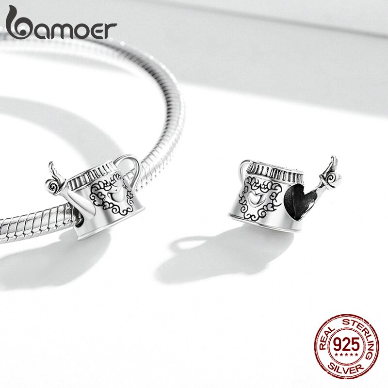 Hạt charm Bamoer SCC1923 dòng rừng mùa thu 100% bạc Sterling 925 dùng làm vòng tay thời trang