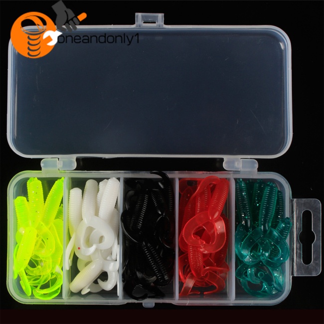 Mồi Giun Cao Su Giả Câu Cá 5 Màu 5.5cm ~ 7cm