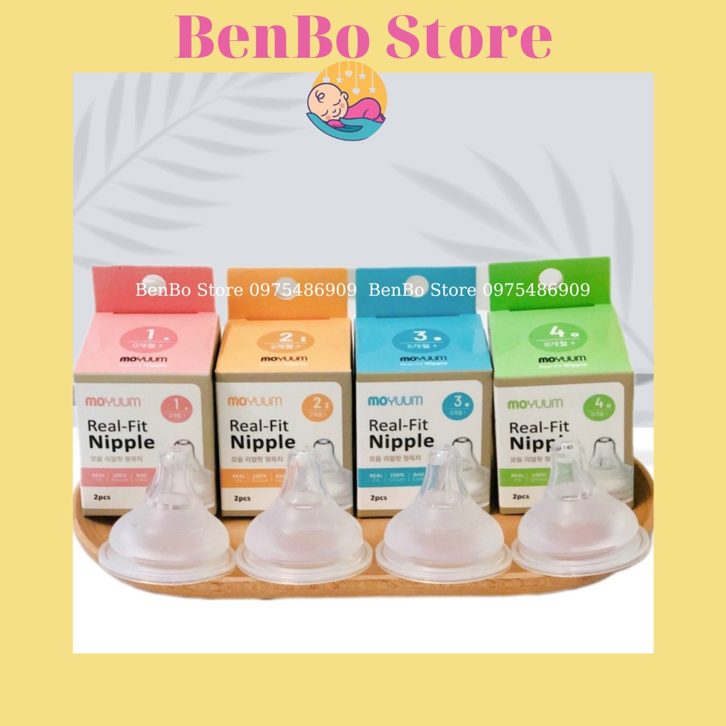 Núm ti thay thế bình Moyuum Hàn Quốc số 1/ 2/ 3/ 4