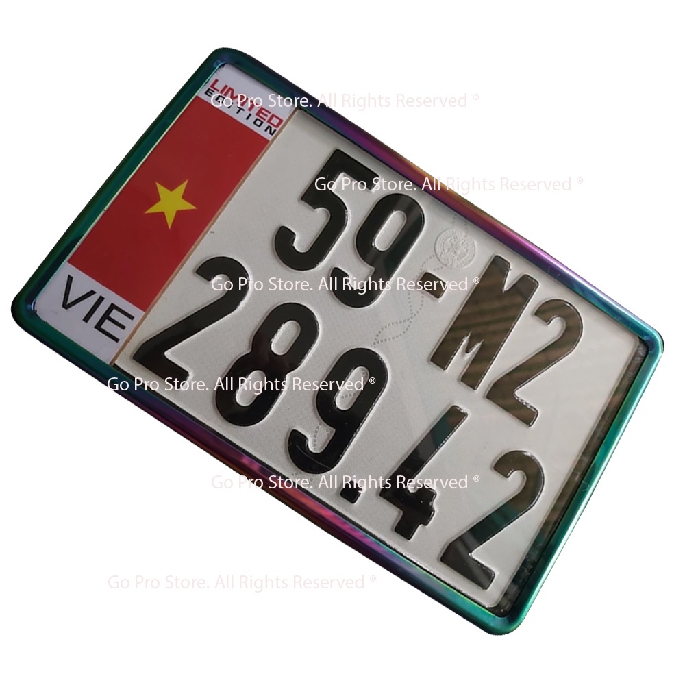 Bộ Khung Biển Số TITAN 7 MÀU G1085 Gắng Xe Máy