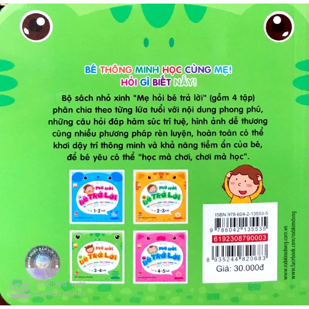Sách - Mẹ Hỏi Bé Trả Lời 3-4 Tuổi