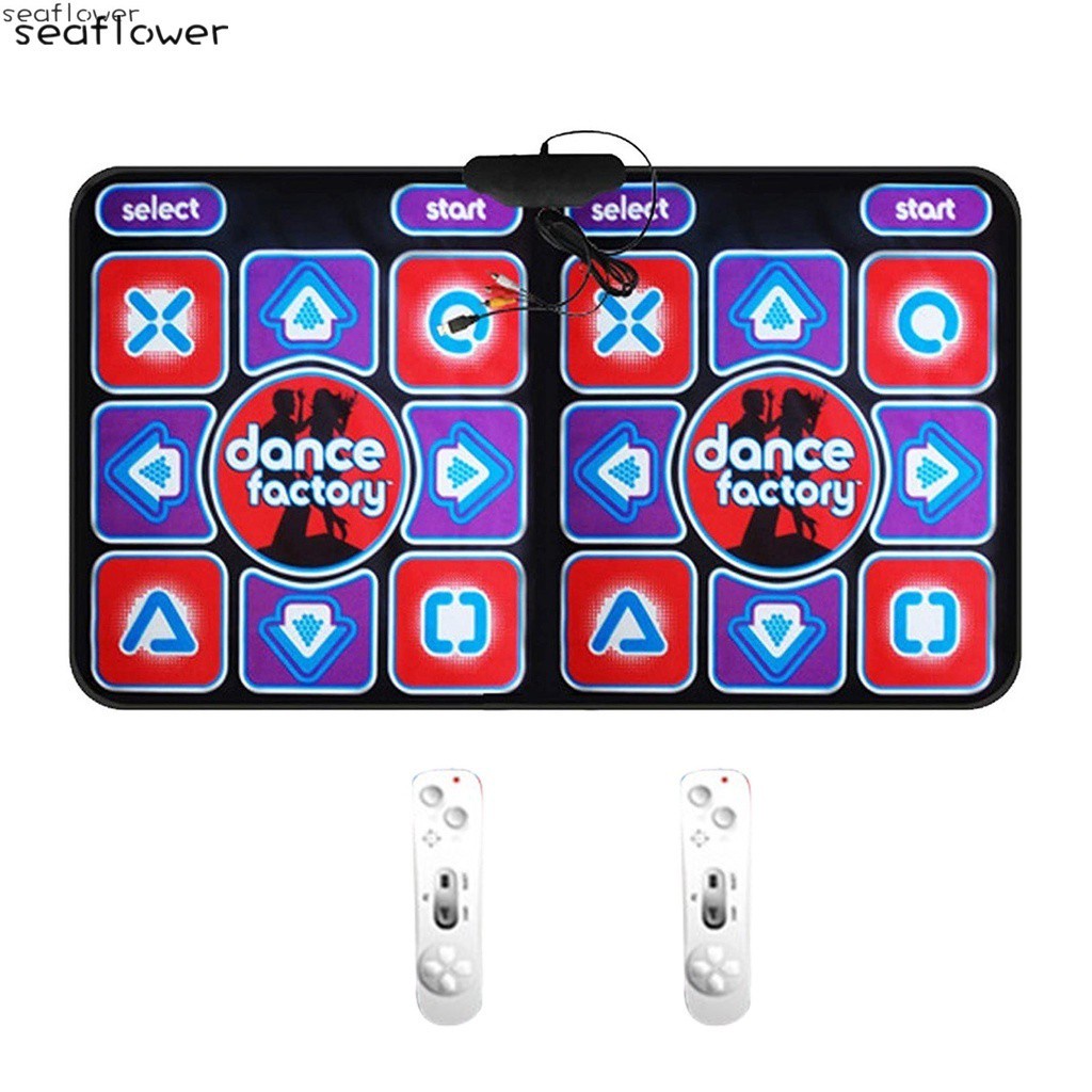 Thảm Chơi Game Nhảy Múa Hai Người Dùng Không Dây Chống Trượt Kèm Với 2 Điều Khiển Từ Xa Đa Năng Cho Máy Tính Bàn Và TV