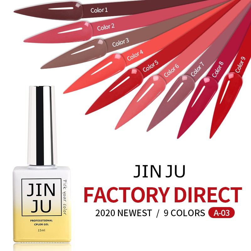 Sơn gel JINJU mã A3 chai 15ml chính hãng