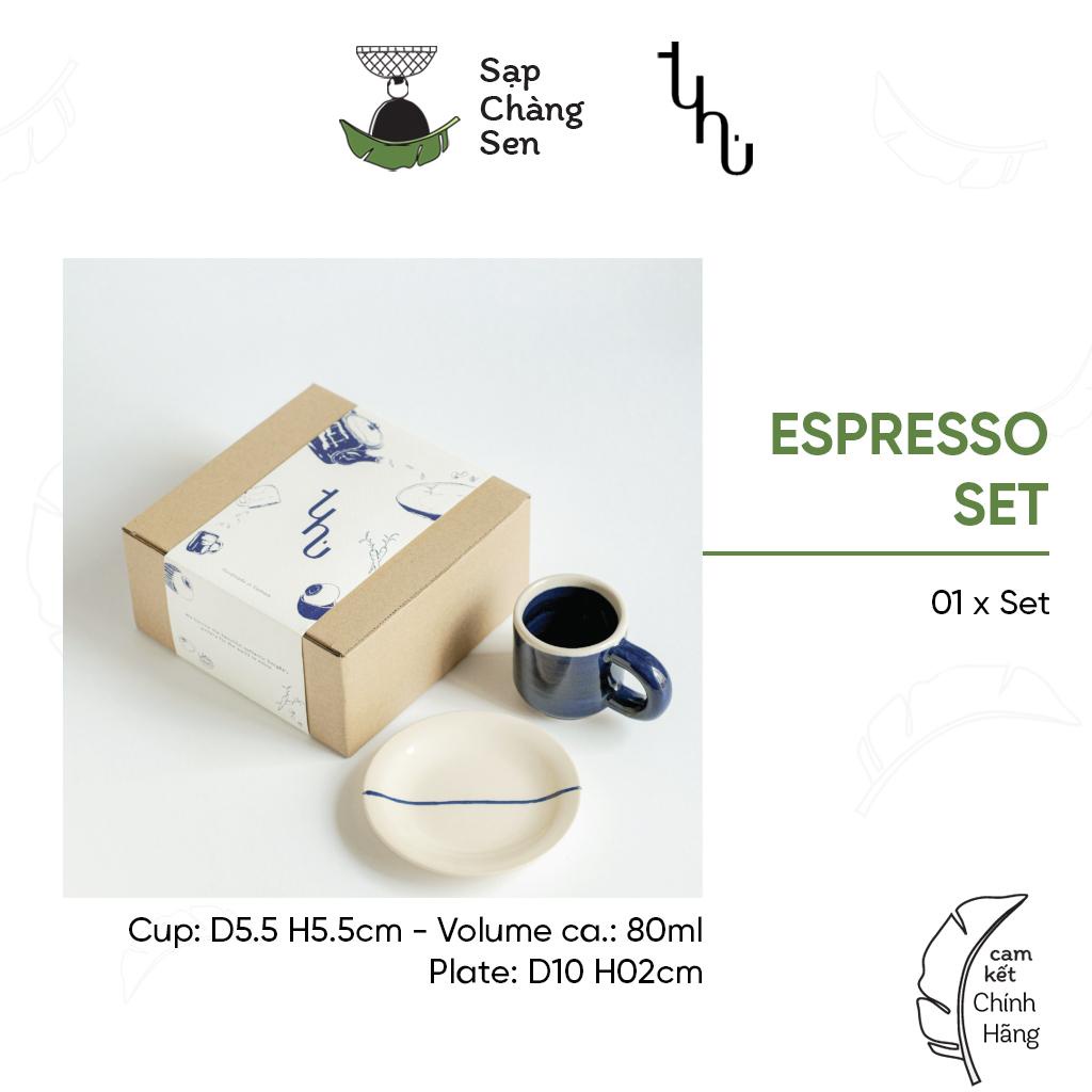 Espresso set: Bộ ly, tách cà phê Espresso  - 40ml