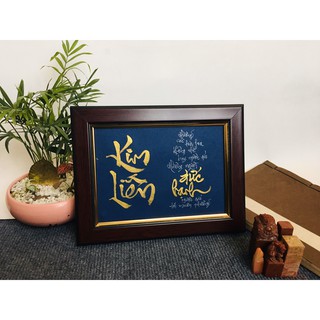 Tranh thư pháp để bàn theo tên