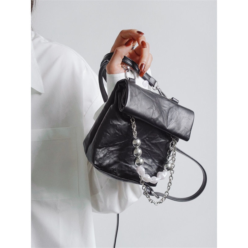 Túi Đeo Chéo Mini Đựng Điện Thoại Thiết Kế Kiểu Giấy kraft Thời Trang Y2K